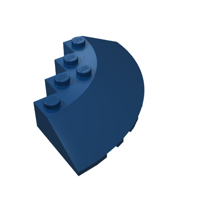 Part 95188 - Brick, Round Corner 6 x 6 with Slope 33 Edge, Facet Cutout - De BrickPlaats