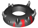 Part 95747pb02 - Minifigure, Headgear Head Top, SW Zabrak Horns, Darth Maul Pattern - De BrickPlaats