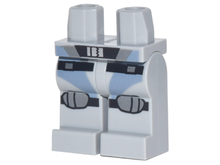 Part 970c00pb0717 - Hips and Legs with Scuba Suit with Black Straps and Silver Buckles and Knee Pads Pattern - De BrickPlaats