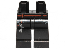 Part 970c00pb0990 - Hips and Legs with Reddish Brown Belt, Pockets and Silver Dog Bone Key Chain Pattern - De BrickPlaats