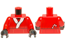Part 973pb1233c01 - Torso Santa Jacket with Belt and Candy Cane Pattern (Santa Darth Maul) / Red Arms / Black Hands - De BrickPlaats