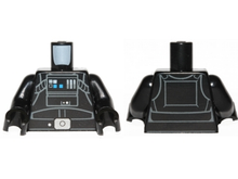 Part 973pb1880c01 - Torso SW TIE Pilot, Detailed with Back Printing Pattern (Rebels Cartoon Style) / Black Arms / Black Hands - De BrickPlaats