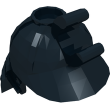 Part 98128 - Minifigure, Headgear Helmet Ninja / Samurai with Clip and Long Visor - De BrickPlaats