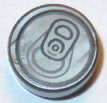 Part 98138pb033 - Tile, Round 1 x 1 with Soda Pop Can Top Pattern - De BrickPlaats