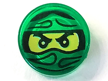 Part 98138pb047 - Tile, Round 1 x 1 with Ninjago Trapped Lloyd Pattern - De BrickPlaats