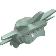 Part 98377 - Minifigure, Hair Female with Spiked Tiara (Lady Liberty) - Flexible Rubber - De BrickPlaats