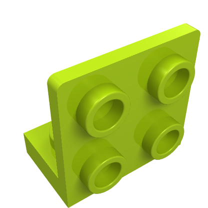 Part 99207 - Bracket 1 x 2 - 2 x 2 Inverted - De BrickPlaats