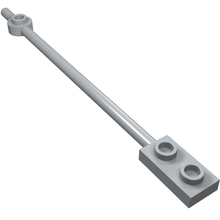 Part 99784 - Bar 12L with 1 x 2 Plate End Hollow Studs and 1 x 1 Round Plate End - De BrickPlaats