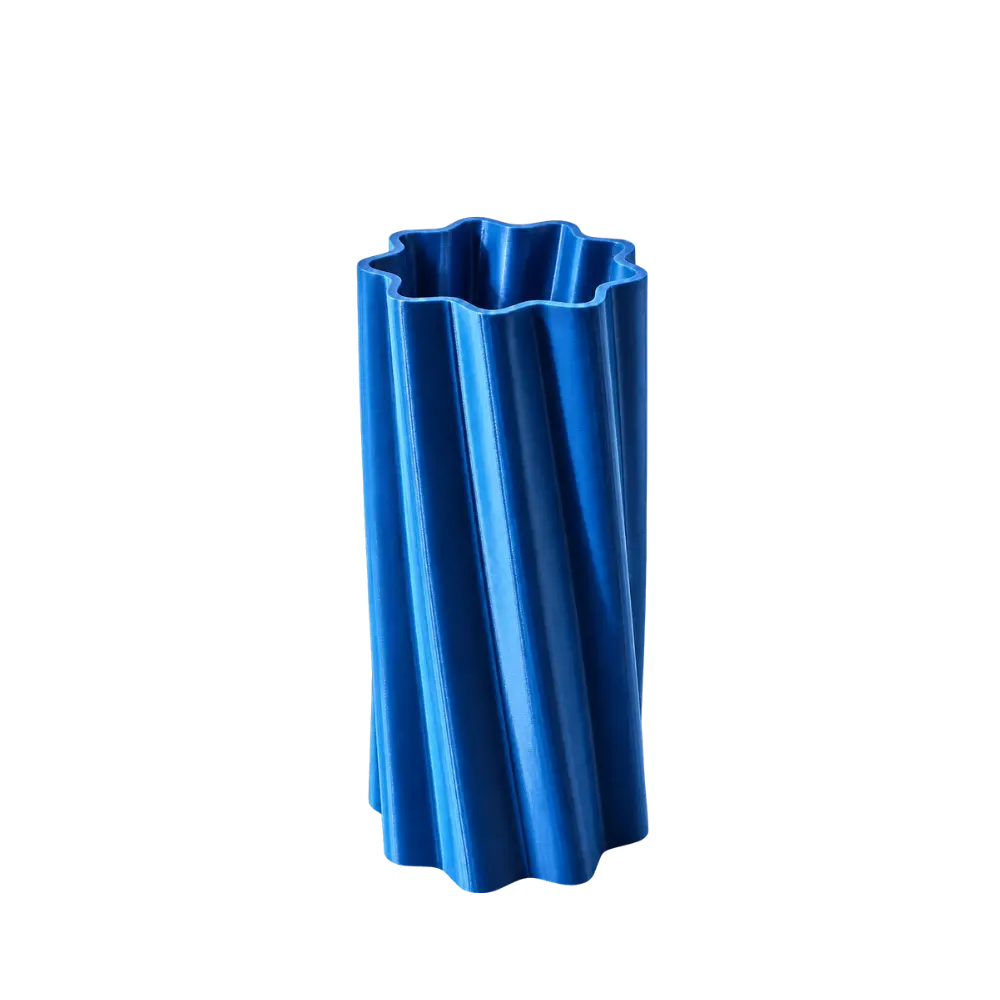Vaas voor LEGO® bloemen | Metallic Blauw