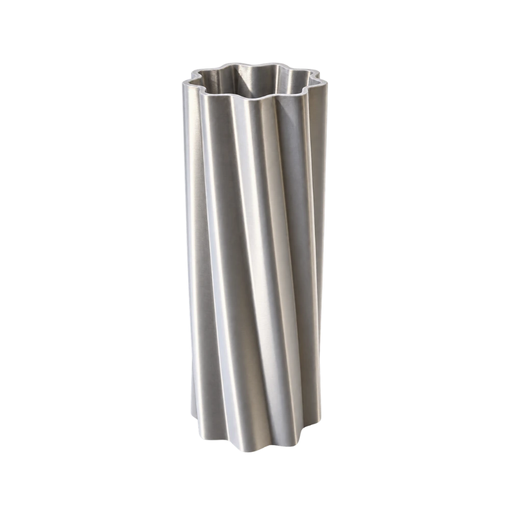 Vaas voor LEGO® bloemen Metallic Zilver Large