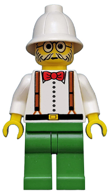 Minifig adv006 - Dr. Charles Lightning - De BrickPlaats