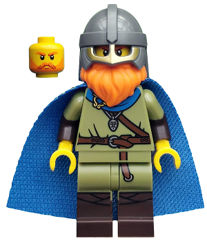 Minifig col365 - Viking, Series 20 (Minifigure Only without Stand and Accessories) - De BrickPlaats