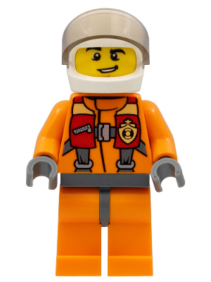 Minifig cty0411 - Coast Guard City - Helicopter Pilot, Harness - De BrickPlaats