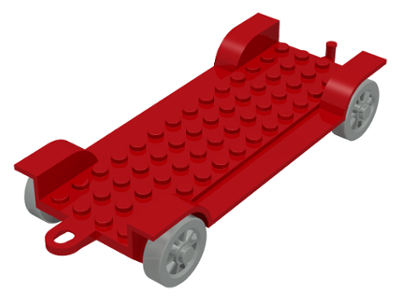 Part fabaa1 - Fabuland Car Chassis 6 x 14 with Hitch - De BrickPlaats