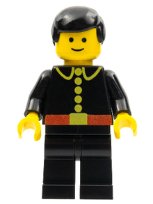 Minifig firec002 - Fire - Classic, Black Male Hair - De BrickPlaats