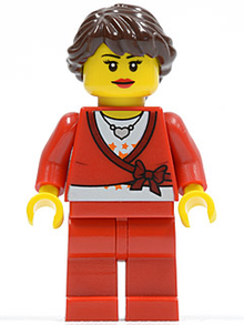 Minifig fst017 - FIRST LEGO League (FLL) Nature's Fury Female - De BrickPlaats