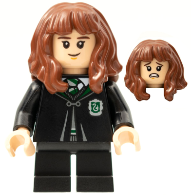 Minifig hp286 - Hermione Granger - Slytherin Robe - De BrickPlaats