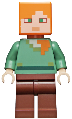 Minifig min017 - Alex - Reddish Brown Legs - De BrickPlaats