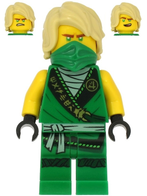 Minifig njo0574a - Lloyd - Legacy, Rebooted, Ninjago Logogram 'MASTER' on Torso - De BrickPlaats