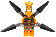 Minifig njo0723 - Viper Flyer - Dark Bluish Gray Bar Holders - De BrickPlaats