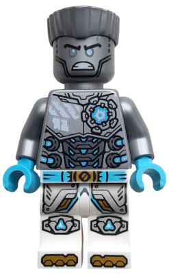 Minifig njo0922 - Zane - Dragons Rising, Flat Silver Torso, Angry - De BrickPlaats