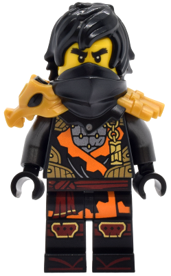 Minifig njo0970 - Cole - Dragons Rising, Tunic with Strap and Charm, Dragon Shoulder Armor - De BrickPlaats