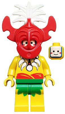 Minifig pi068 - Islander, King Kahuka - De BrickPlaats
