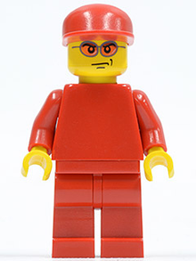 Minifig rac037 - F1 Ferrari Engineer 3 - without Torso Stickers - De BrickPlaats