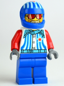Minifig rac049 - Captain Stunt - De BrickPlaats