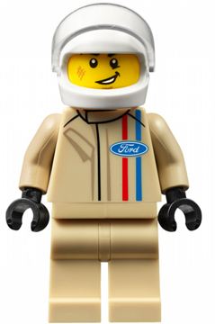 Minifig sc037 - 1966 Ford GT40 Driver - De BrickPlaats