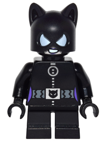 Minifig sh0243 - Catwoman - Black Suit, Short Legs - De BrickPlaats