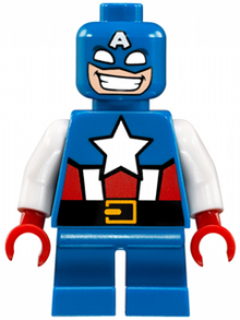 Minifig sh0250 - Captain America - Short Legs - De BrickPlaats