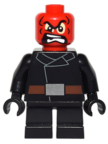 Minifig sh0251 - Red Skull - Short Legs - De BrickPlaats