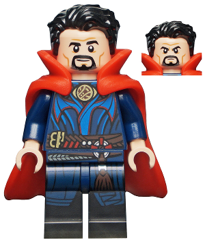 Minifig sh0802 - Doctor Strange - Brooch, Flexible Rubber Cape - De BrickPlaats