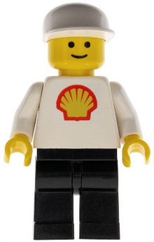 Minifig shell003 - Shell - Classic - Black Legs, White Cap - De BrickPlaats