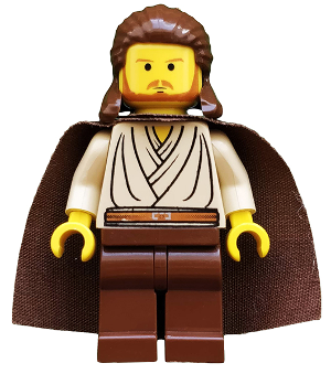 Minifig sw0027 - Qui-Gon Jinn (Yellow Head) - De BrickPlaats