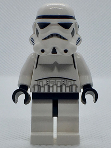 Minifig sw0188 - Imperial Stormtrooper - Black Head, Dotted Mouth Helmet - De BrickPlaats