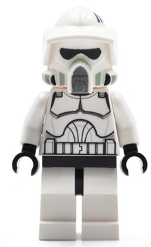 Minifig sw0297 - Clone ARF Trooper Razor / Stak, 91st Mobile Reconnaissance Corps Lightning Squadron (Phase 1) - Large Eyes - De BrickPlaats