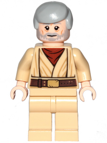 Minifig sw1084 - Obi-Wan Kenobi (Old, Detailed Robe and Head) - De BrickPlaats