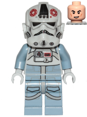Minifig sw1105 - AT-AT Driver - Dark Red Imperial Logo, Cheek Lines, Smile - De BrickPlaats