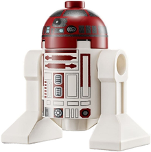 Minifig sw1221 - Astromech Droid, R4-P17 - Silver Band Around Dome, Dark Bluish Gray Rectangles - De BrickPlaats
