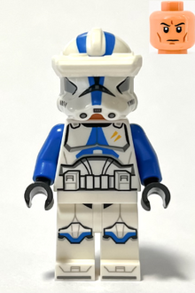 Minifig sw1248 - Clone Trooper Specialist, 501st Legion (Phase 2) - Blue Arms, Macrobinoculars, Nougat Head, Helmet with Holes - De BrickPlaats