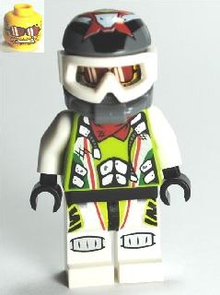 Minifig wr011 - Team X-treme Daredevil 3 (MAX-treme) - Dirtbike Helmet - De BrickPlaats